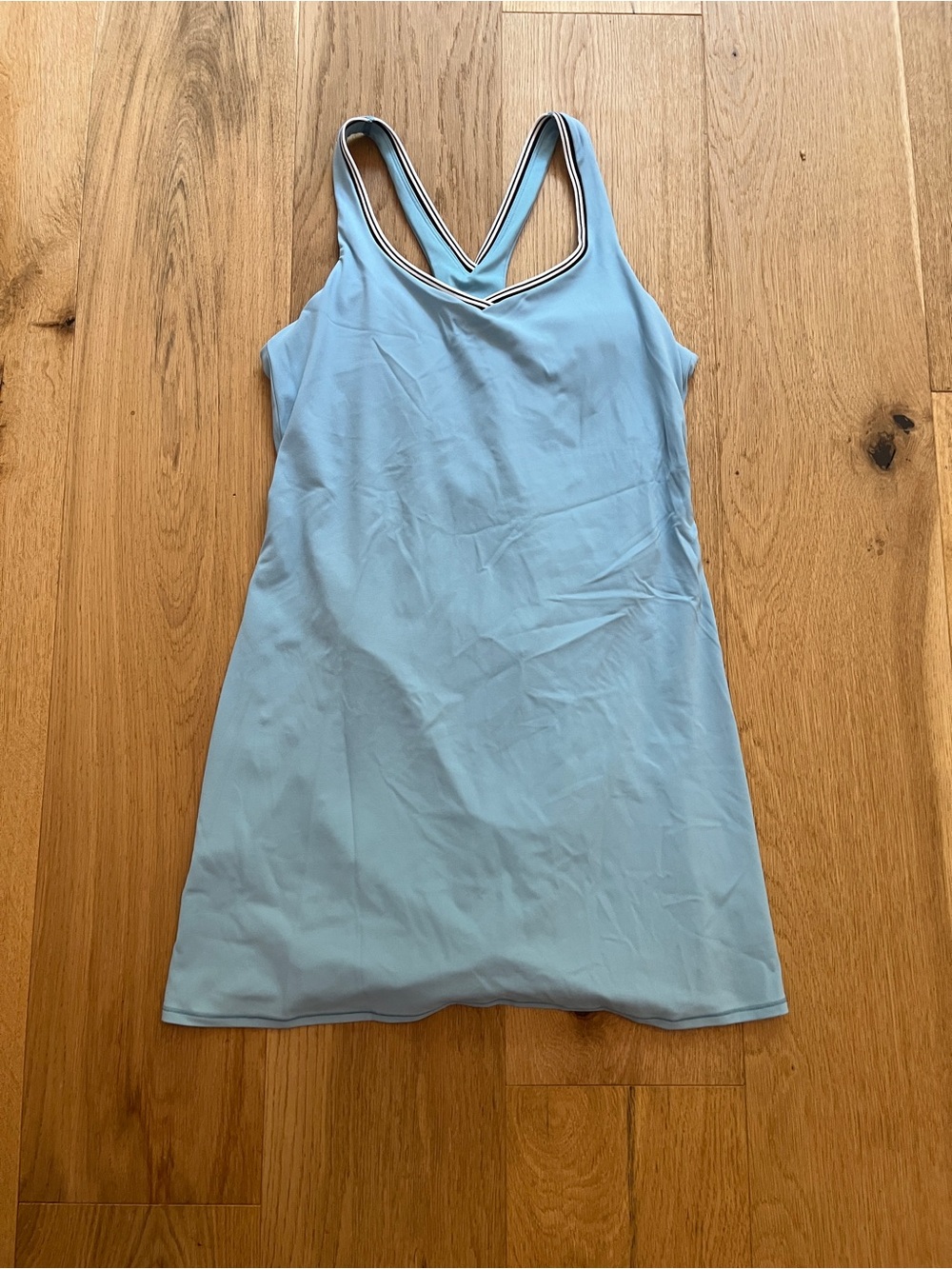 all in motion Light Blue Double-Striped Strap Mini Dress